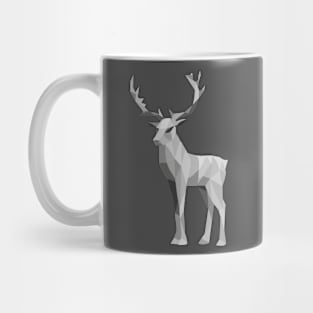 Grey Geometric Deer Mug